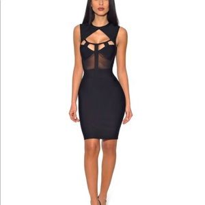 Black bandage dress